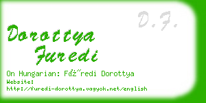 dorottya furedi business card